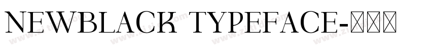 NEWBLACK TYPEFACE字体转换